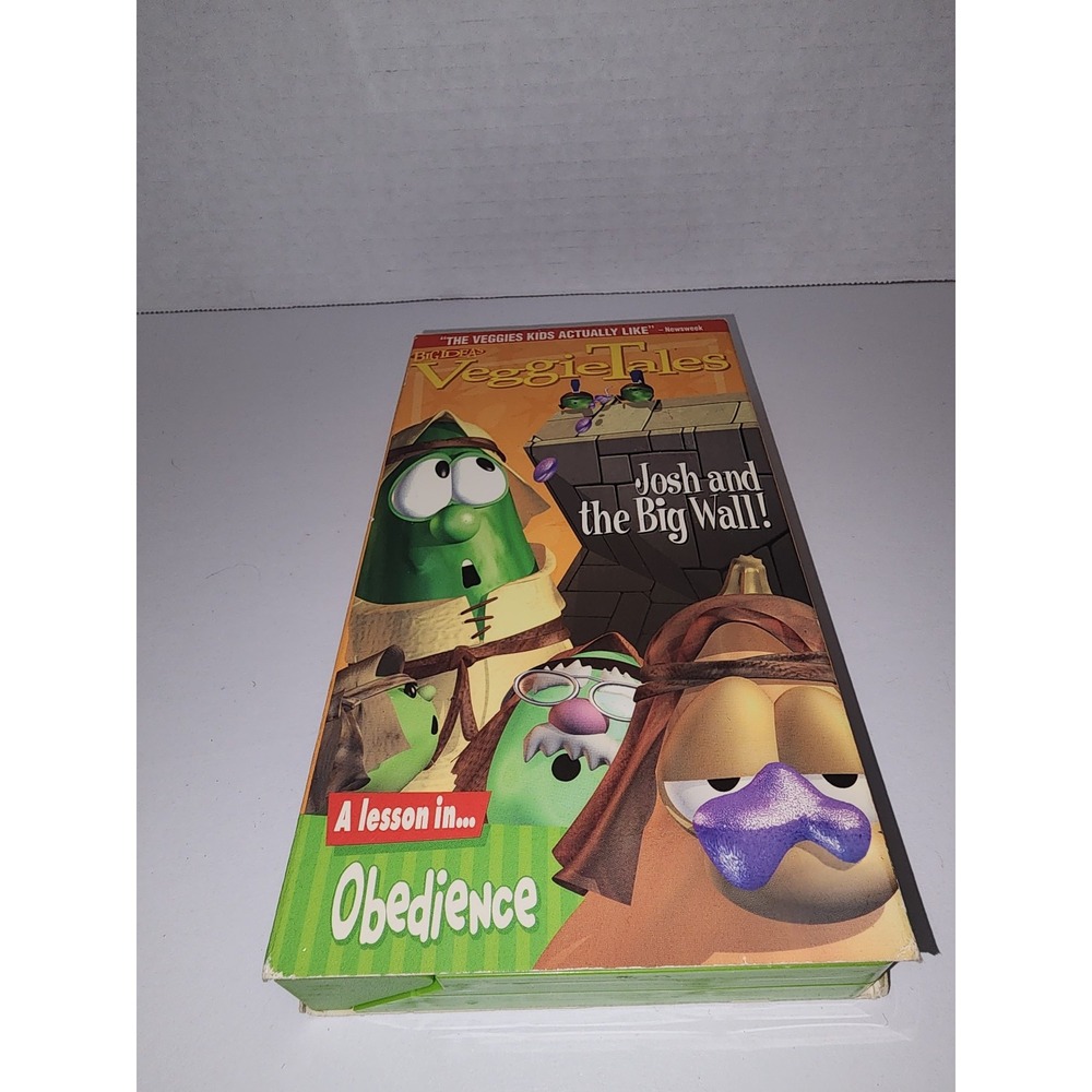 Veggie Tales VHS Josh and the Big Wall A Lesson‎ in Obedience Movie